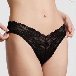 Black lace  Brazilian panties